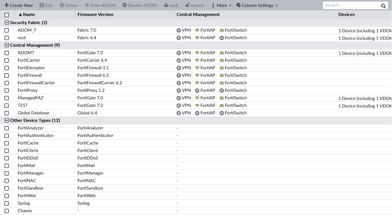 Managing ADOMs FortiManager 7.2.0 Document Library
